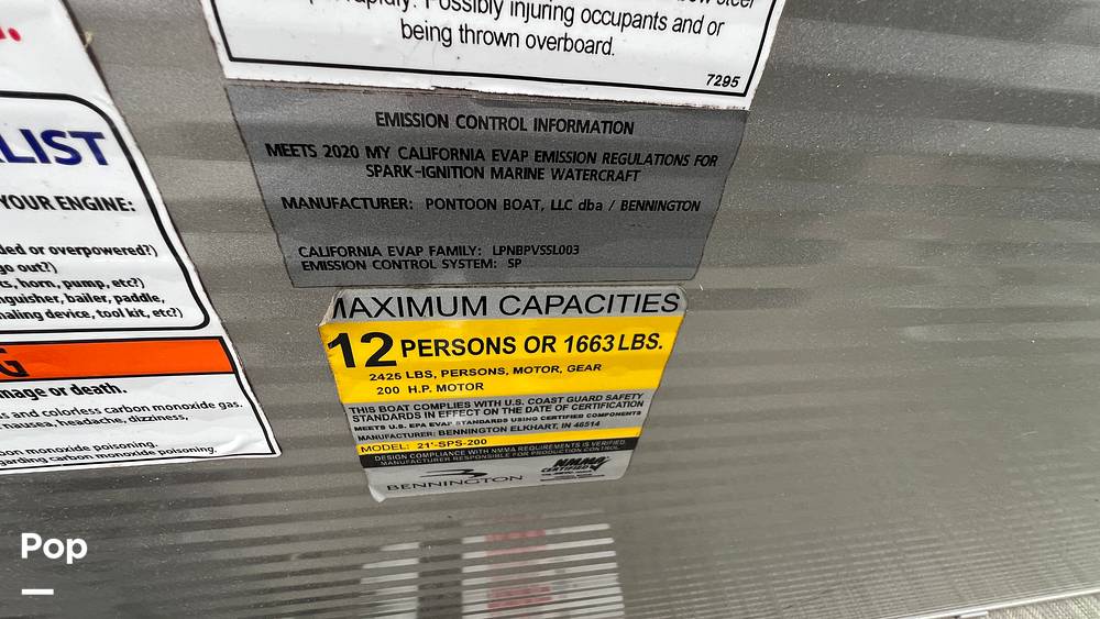 Slide: The Image of Bennington 22 SX Fish 2020 - 15311116