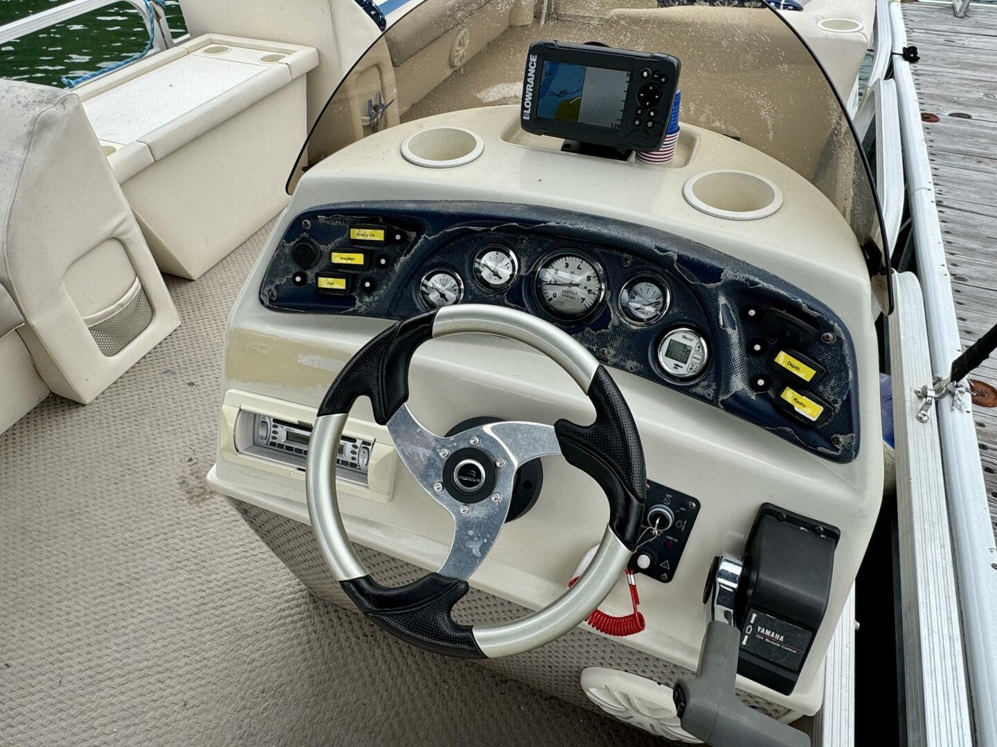 Slide: The Image of Bennington 257L Pontoon Boat 2002 - 5302150
