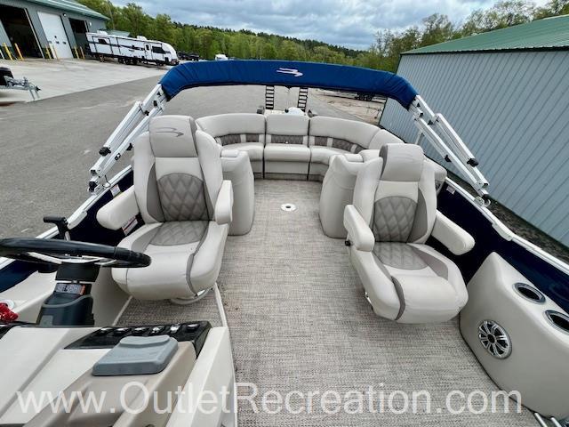 Slide: The Image of 2017 Bennington R23 boat interior with plush seating and modern design. - 20