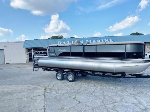 Slide: The Image of 2024 Bentley Pontoons 220 Legacy Navigator at Dalton Marine dealership. - 1