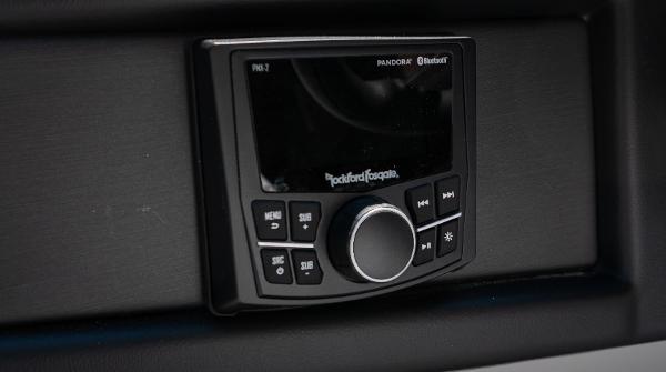 Slide: The Image of Rockford Fosgate audio system in 2024 Bentley Pontoons 240 Navigator. - 12
