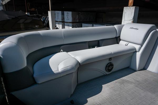 Slide: The Image of 2024 Bentley Pontoons 240 Navigator interior seating area. - 16