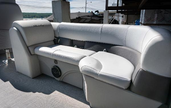 Slide: The Image of 2024 Bentley Pontoons 240 Navigator interior seating area. - 6