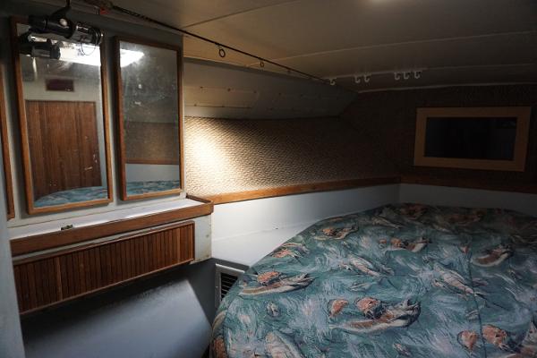 Slide: The Image of 1987 37 Bertram 37 Convertible RIDGEBACK Fwd Stateroom - 10