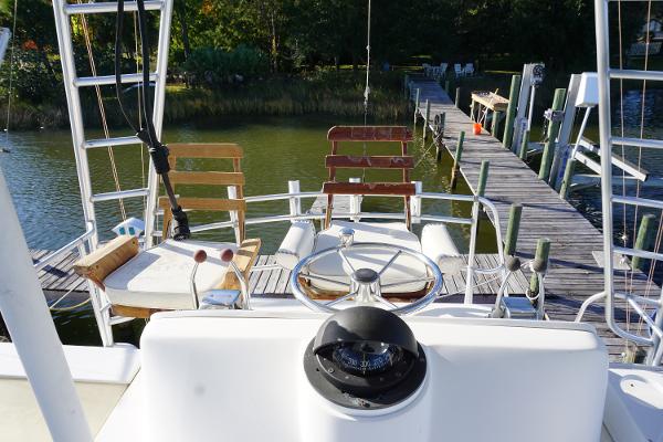 Slide: The Image of 1987 37 Bertram 37 Convertible RIDGEBACK Helm - 19
