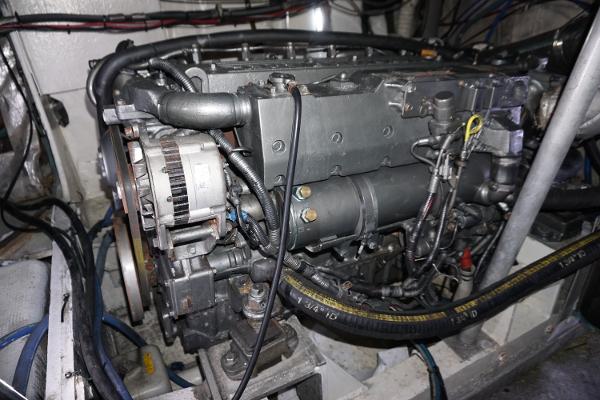 Slide: The Image of 1987 37 Bertram 37 Convertible RIDGEBACK Engine Room - 34