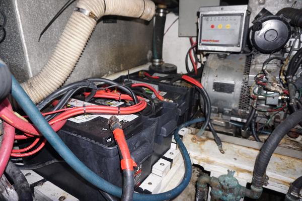 Slide: The Image of 1987 37 Bertram 37 Convertible RIDGEBACK Engine Room - 37