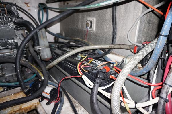Slide: The Image of 1987 37 Bertram 37 Convertible RIDGEBACK Engine Room - 38