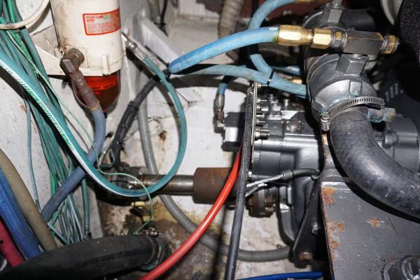 Slide: The Image of 1987 37 Bertram 37 Convertible RIDGEBACK Engine Room - 43