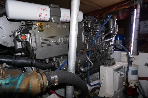 Slide: The Image of 1987 37 Bertram 37 Convertible RIDGEBACK Engine Room - 44