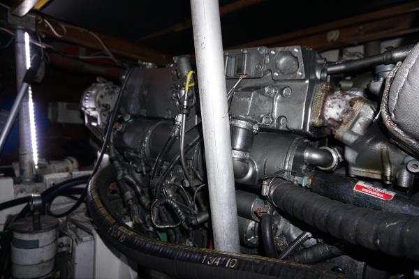 Slide: The Image of 1987 37 Bertram 37 Convertible RIDGEBACK Engine Room - 45