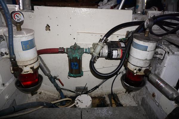 Slide: The Image of 1987 37 Bertram 37 Convertible RIDGEBACK Engine Room - 46