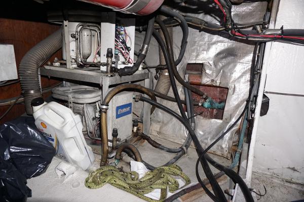 Slide: The Image of 1987 37 Bertram 37 Convertible RIDGEBACK Engine Room - 47