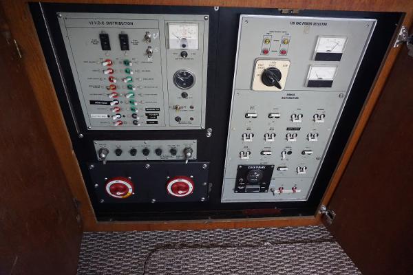 Slide: The Image of 1987 37 Bertram 37 Convertible RIDGEBACK Electrical Panel - 6