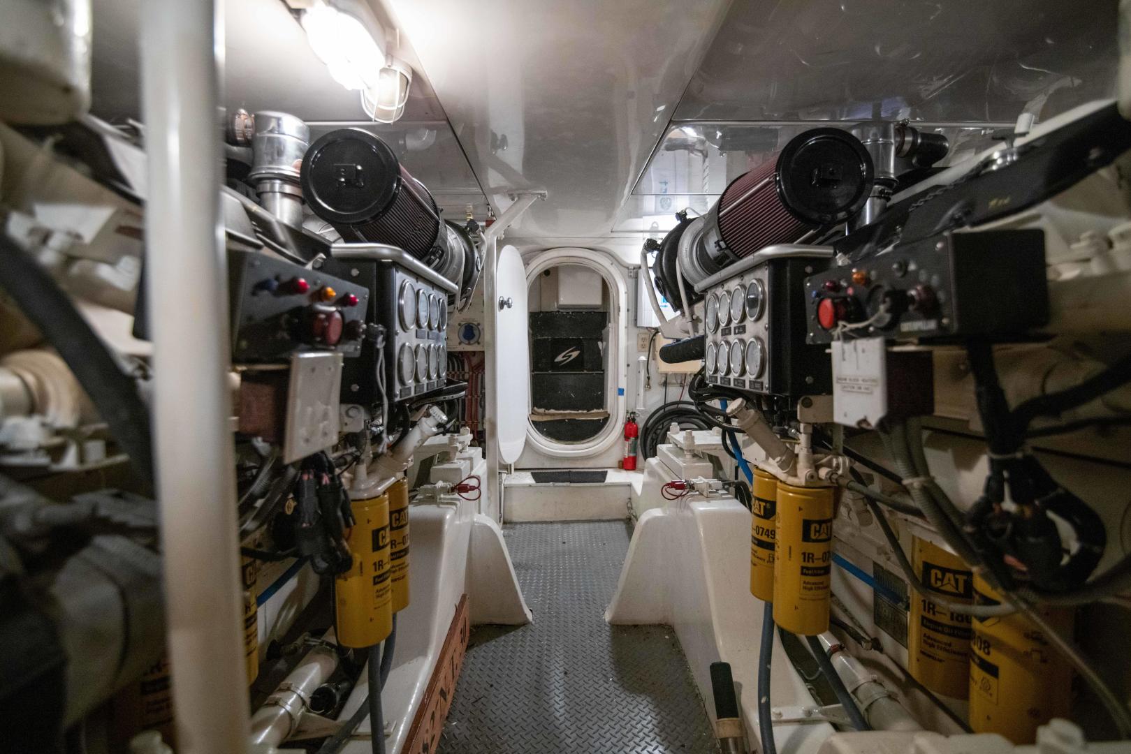 Slide: The Image of Bertram 60 - Engine Room 2004 Bertram 60 Convertible  - 3520833