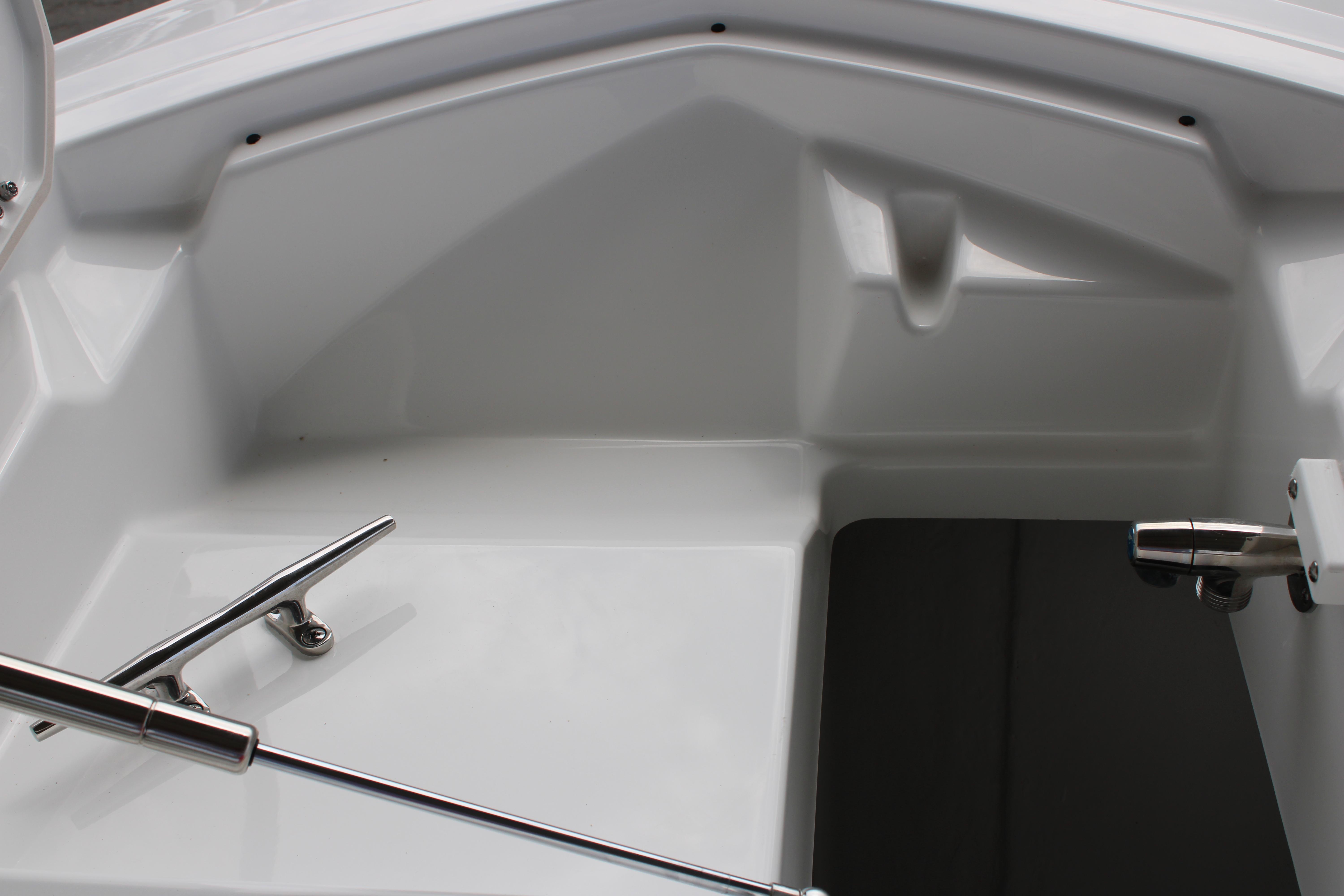 Slide: The Image of 2023 Blackfin 252 DC boat interior detail with stainless steel fittings. - 41