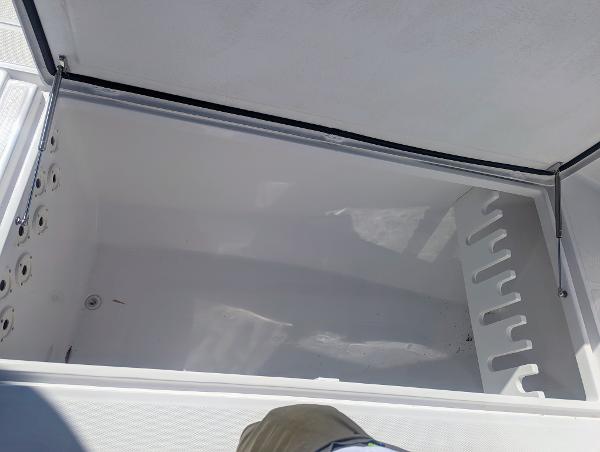 Slide: The Image of 2024 Bluewater Sportfishing 2850 storage compartment. - 33