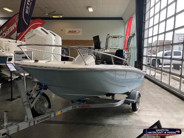 Slide: The Image of 2023 Boston Whaler 130 Super Sport boat on display at Hampton Watercraft & Marine. - 7