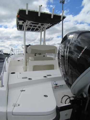 Slide: The Image of 2019 Boston Whaler 240 Dauntless boat with Mercury Verado engine. - 20