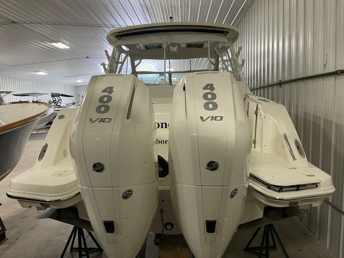 Slide: The Image of 320 Vantage View of two 400HP Mercury Verado V10s - 5364003