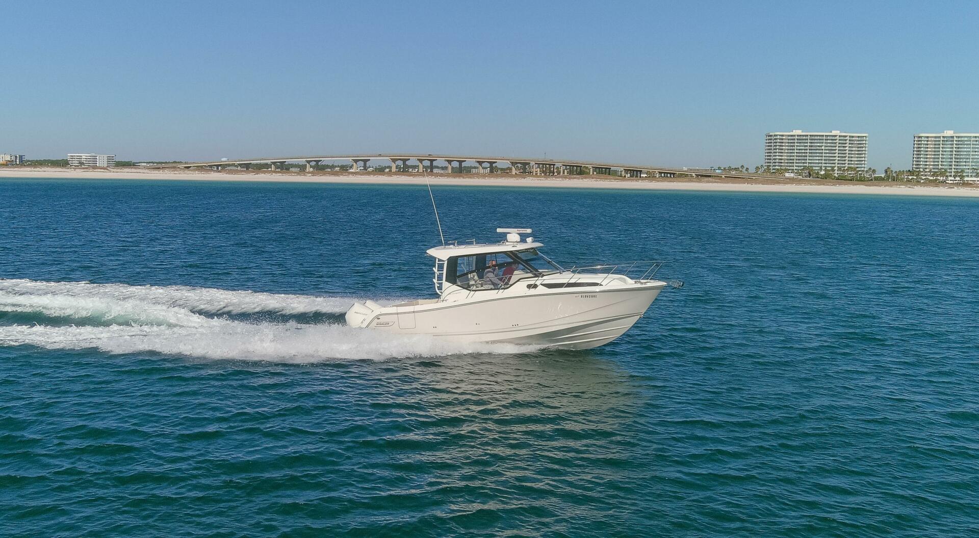 Slide: The Image of 2021 32 Boston Whaler 325 Conquest Optimism Exterior Profile (10) - 4901678