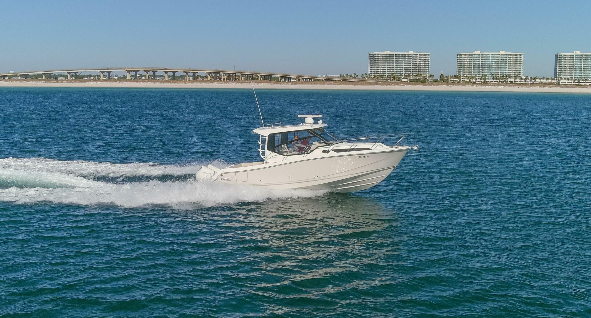 Slide: The Image of 2021 32 Boston Whaler 325 Conquest Optimism Exterior Profile (11) - 4901679