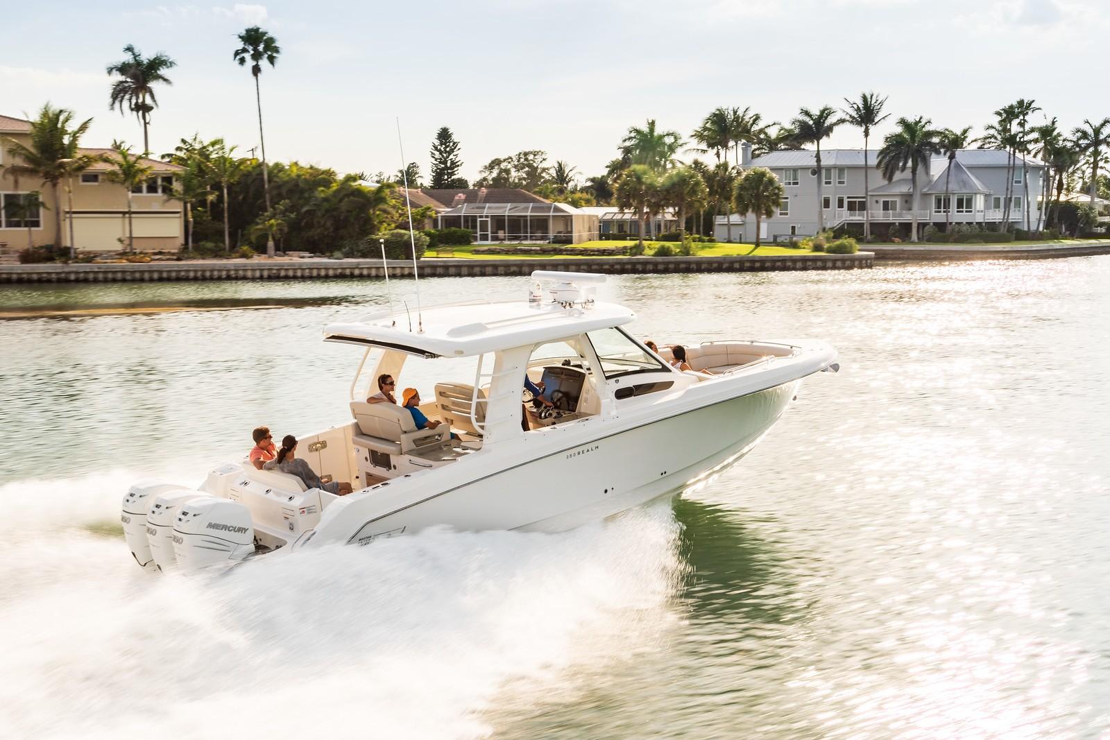 Slide: The Image of Boston Whaler 350 Realm 2026 - 2