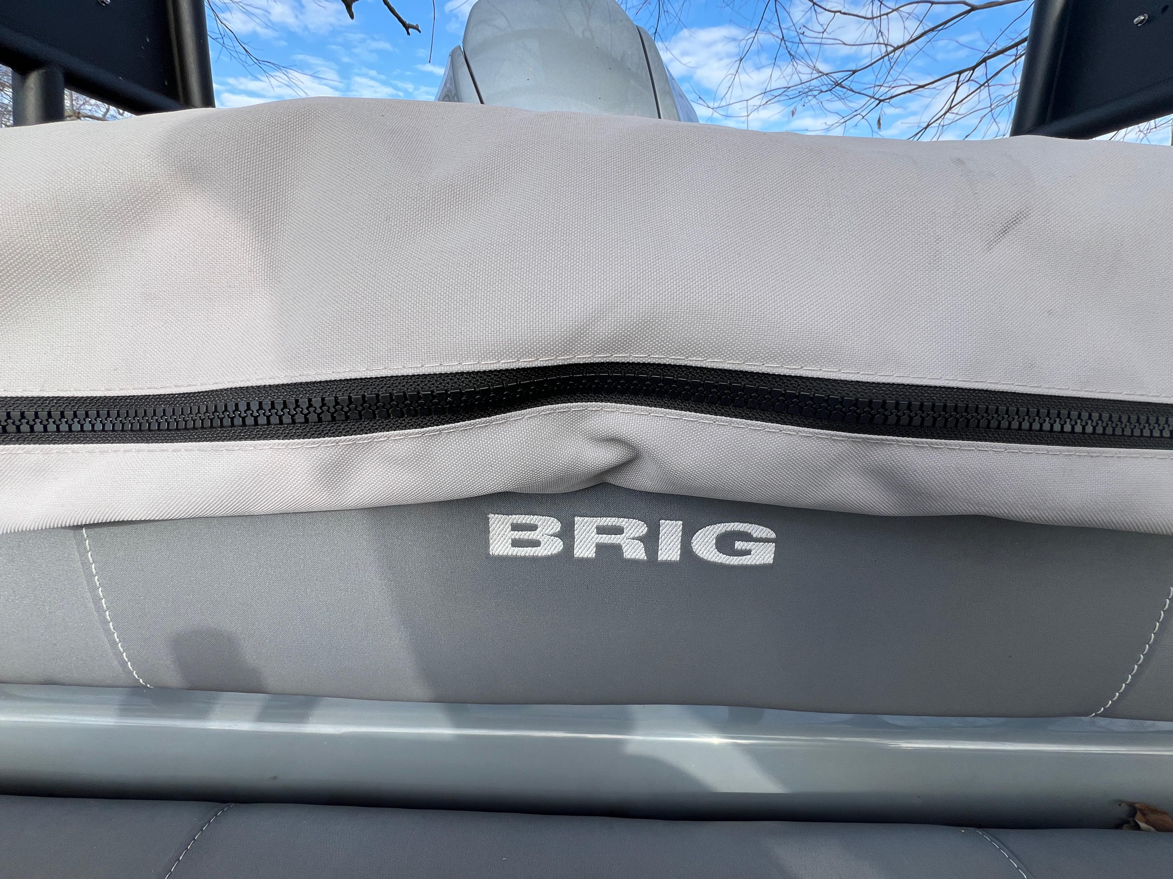 Slide: The Image of Close-up of Brig Inflatables Navigator 520 boat seat with cover, 2021 model. - 9