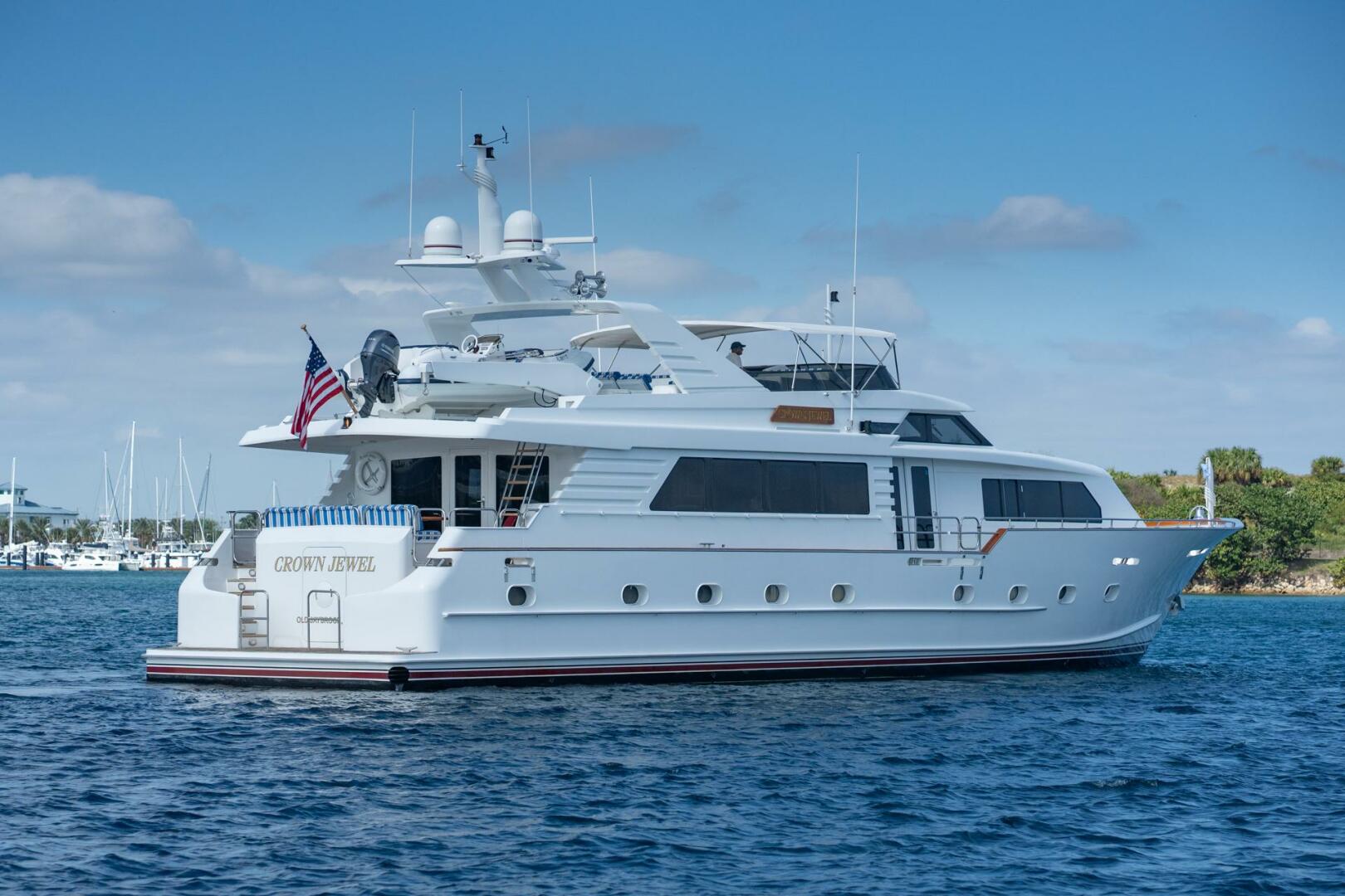 Slide: The Image of Broward 96 Crown Jewel - Profile 1996 Broward 96 Raised Pilothouse MY - Crown Jewel - 4931037