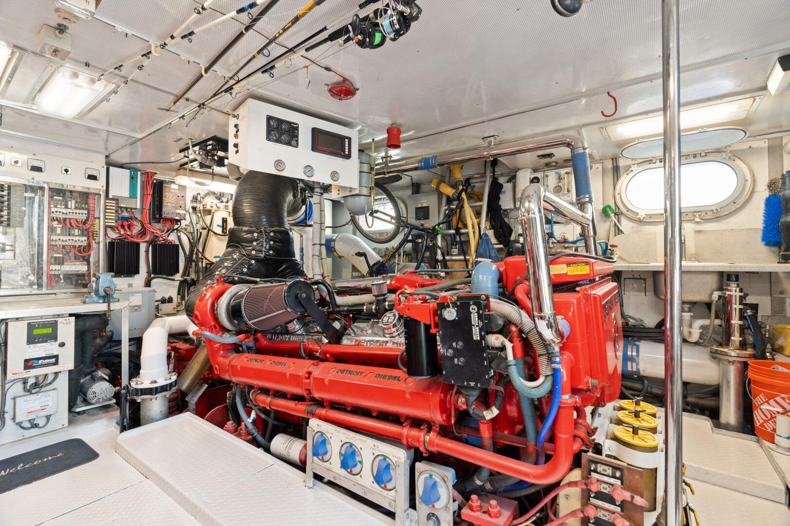 Slide: The Image of Broward 96 Crown Jewel - Engine Room 1996 Broward 96 Raised Pilothouse MY - Crown Jewel - 4931481