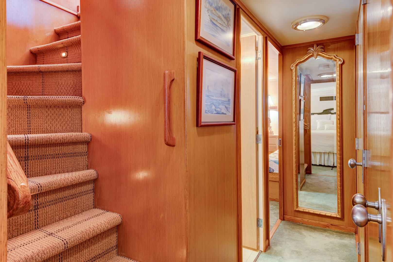 Slide: The Image of Companionway to Staterooms - 4057178