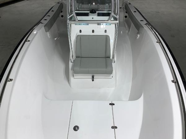Slide: The Image of 2024 Cape Horn 22 OS boat interior with seating and console. - 12