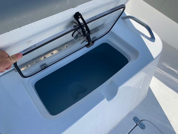 Slide: The Image of 2024 Cape Horn 31T livewell with open lid. - 6