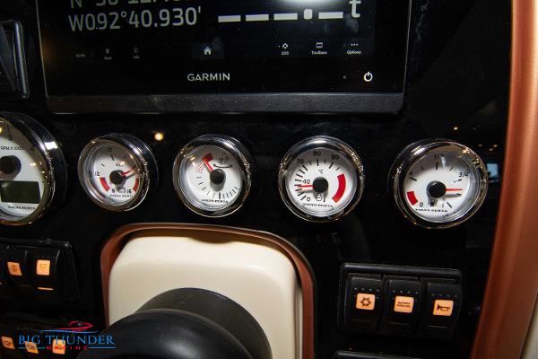 Slide: The Image of Dashboard of 2024 Capoforte SX280I boat with Garmin navigation and gauges. - 31