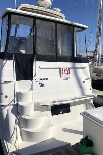 Slide: The Image of 2004 Carver 366 Motor Yacht for sale at marina. - 2