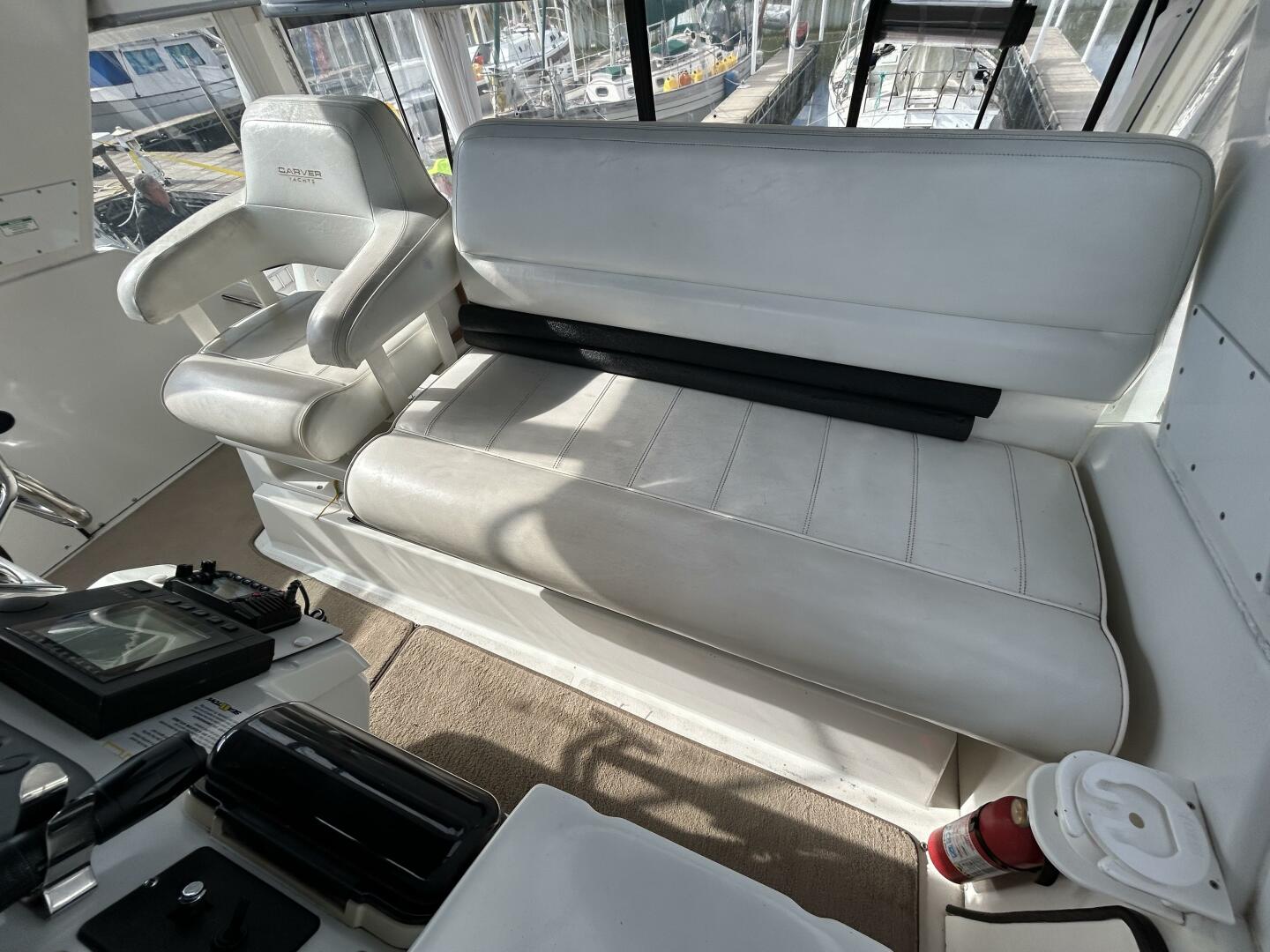 Slide: The Image of 40' Carver flybridge helmseats2 - 4876702