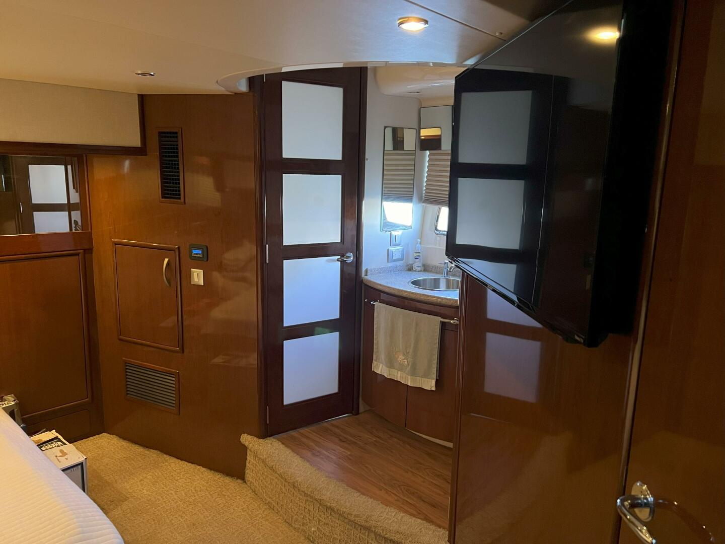 Slide: The Image of 2008 52 Carver Voyager - Chips Ahoy - Master Stateroom Head - 10