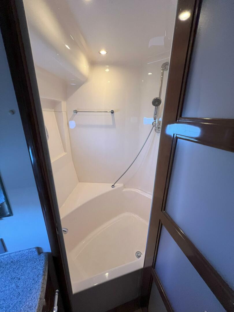 Slide: The Image of 2008 52 Carver Voyager - Chips Ahoy - Master Stateroom Shower Stall - 12