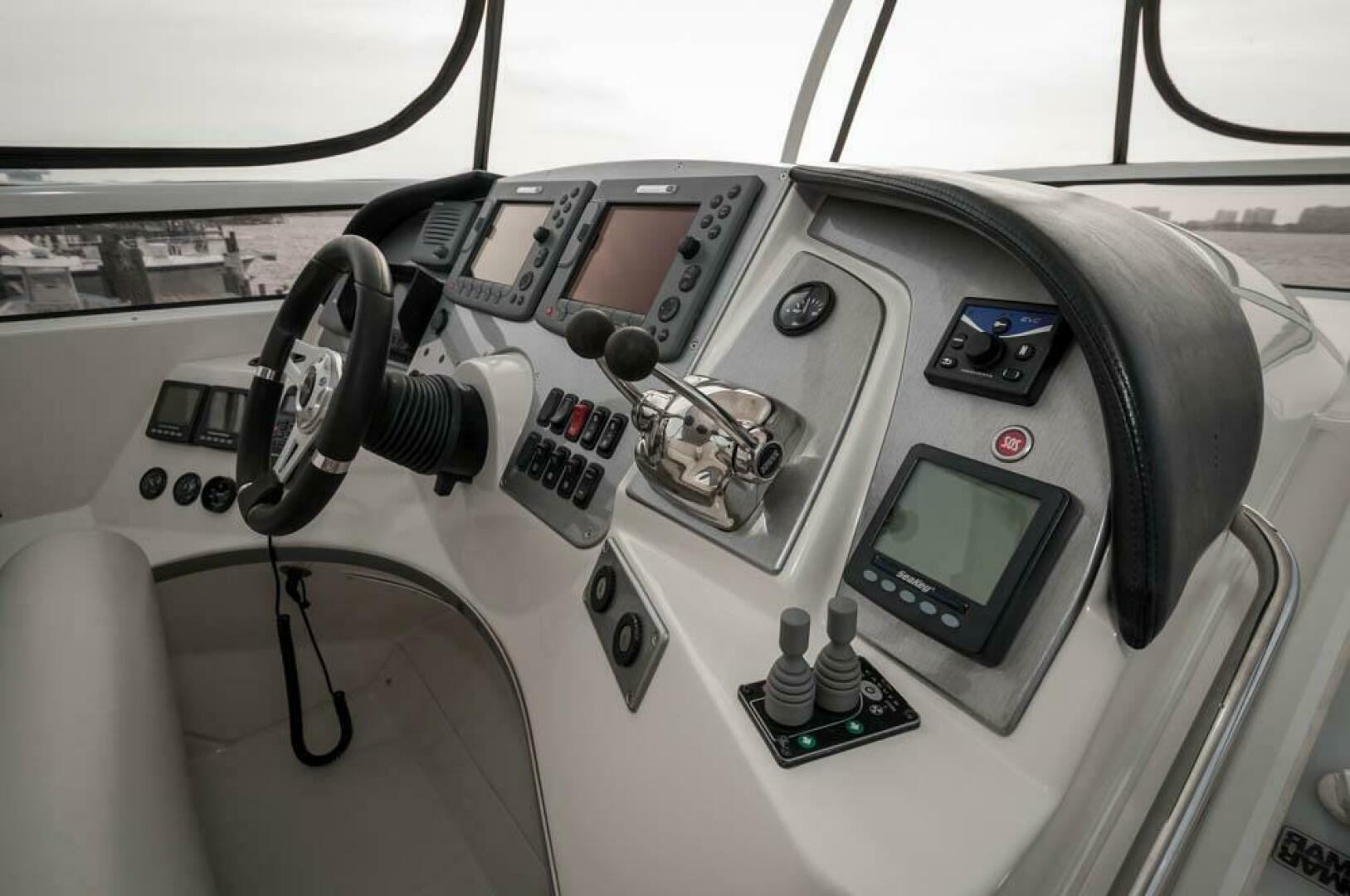 Slide: The Image of 2008 52 Carver Voyager - Chips Ahoy - Flybridge Helm - 17