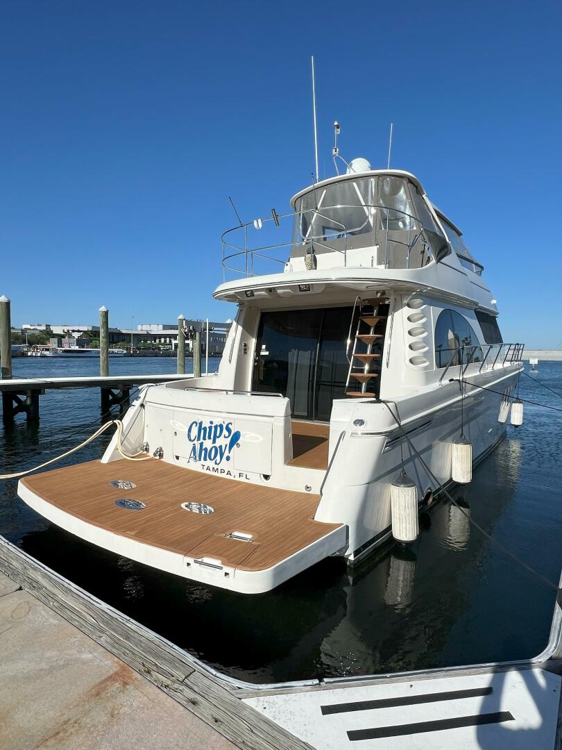 Slide: The Image of 2008 52 Carver Voyager - Chips Ahoy - Cockpit/Swim Platform - 24
