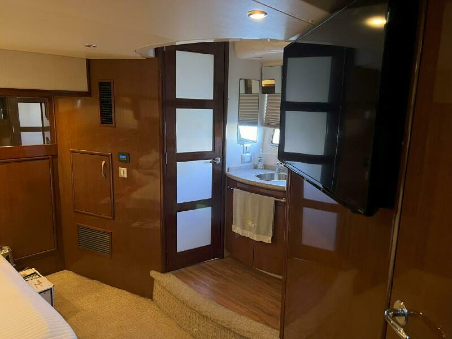 Slide: The Image of 2008 52 Carver Voyager - Chips Ahoy - Master Stateroom Head - 5180498