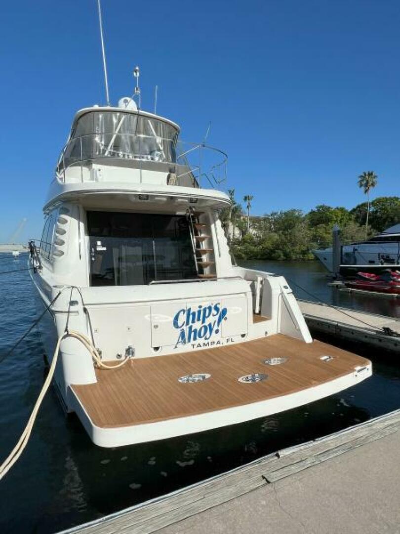 Slide: The Image of 2008 52 Carver Voyager - Chips Ahoy - Cockpit/Swim Platform - 5180511