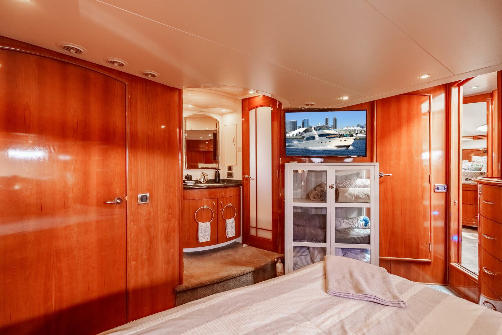 Slide: The Image of Carver 56 Master Stateroom smart TV - 5065079