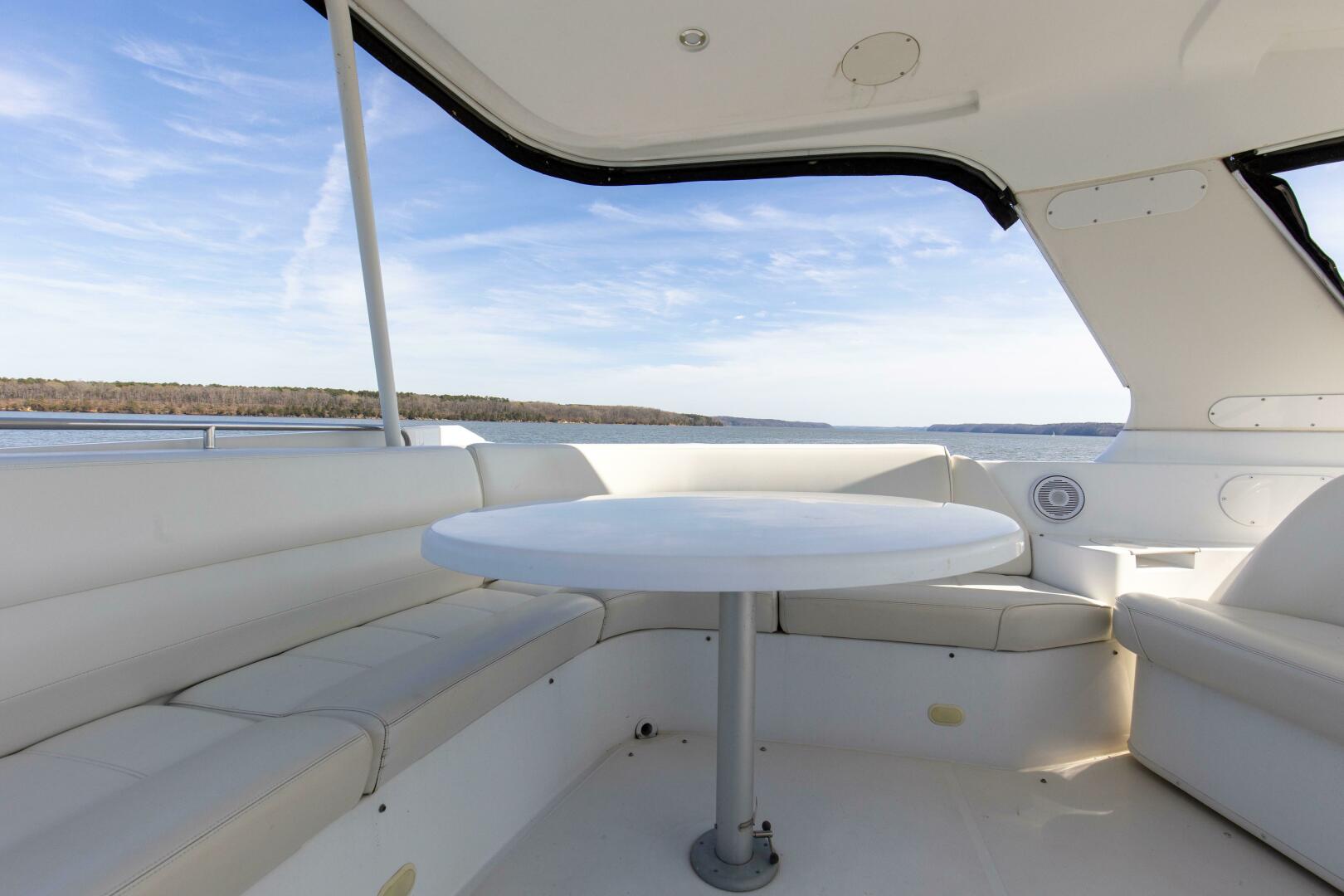 Slide: The Image of 2003 57' Carver 570 Voyager Beautiful Upper Helm (3) - 4317405