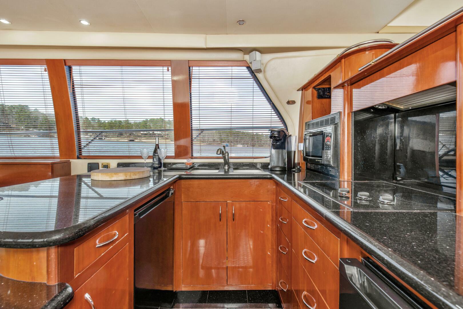 Slide: The Image of 2003 57' Carver 570 Voyager Beautiful Galley - 4317391
