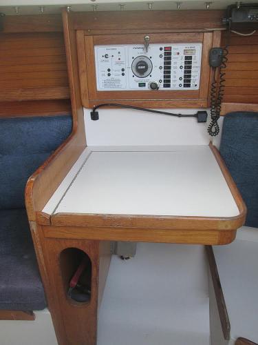Slide: The Image of Navigation station on a 1999 Catalina 30 MkIII sailboat. - 8