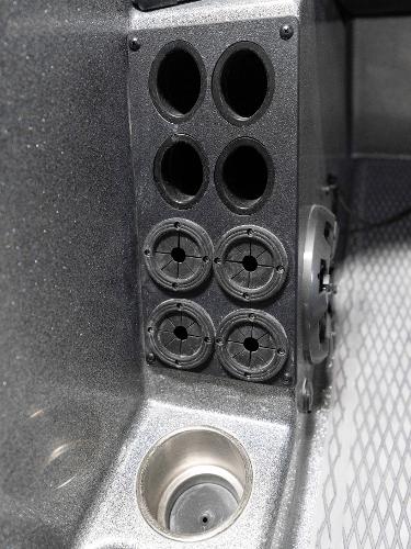 Slide: The Image of 2023 Caymas DV 20 boat rod holders and cup holder. - 18