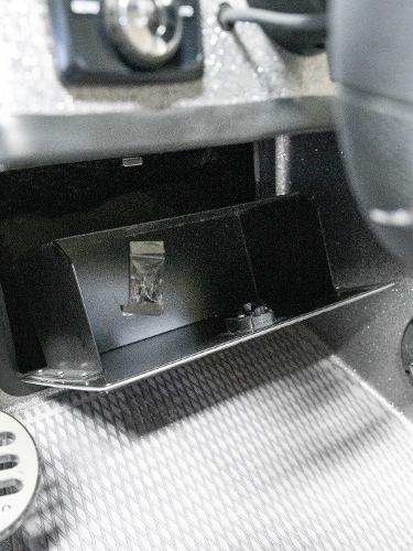 Slide: The Image of 2023 Caymas DV 20 boat interior storage compartment. - 21