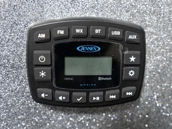Slide: The Image of Jensen marine audio system in 2023 Caymas DV 20 boat. - 26