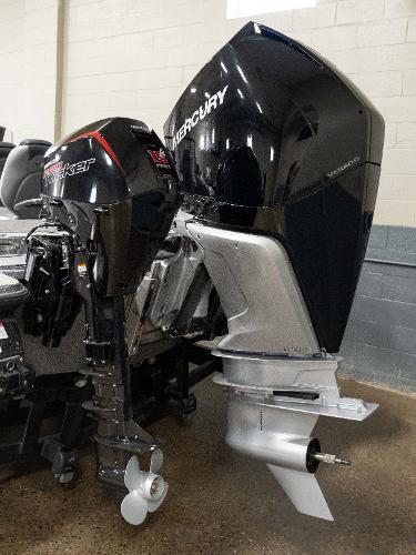 Slide: The Image of 2023 Caymas DV 20 boat with Mercury outboard engines. - 39